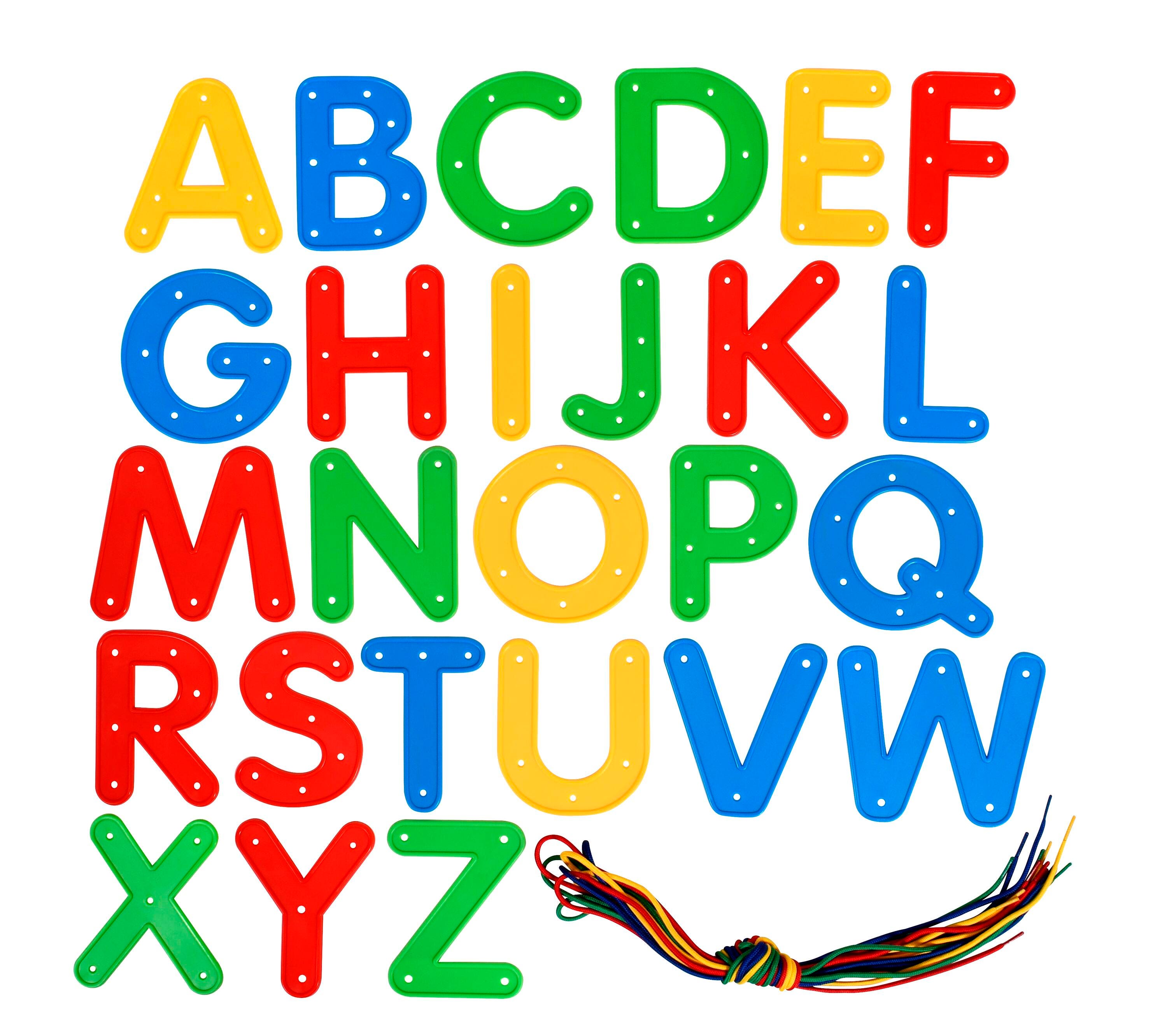 Ready2Learn Lacing Letters Uppercase, Set of 26 | School Specialty
